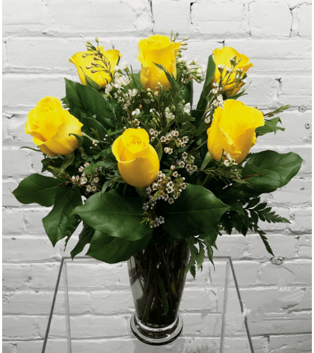 Yellow Roses-1/2 Dozen