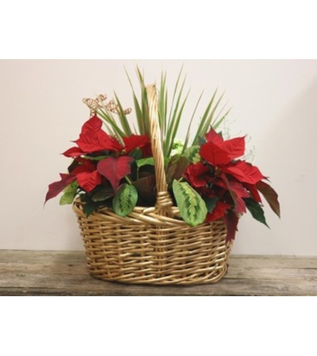 Christmas Willow Basket