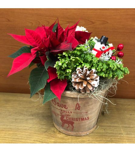 Holly Jolly Christmas Planter