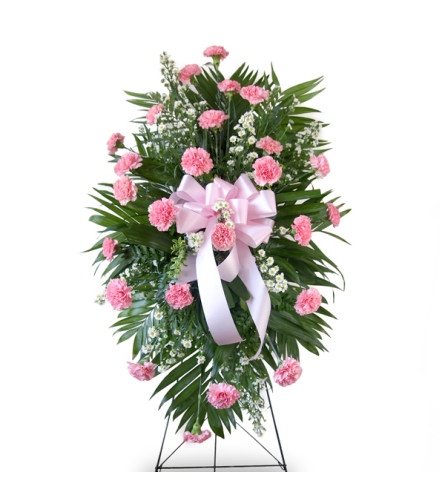 Carnation Standing Spray-Pink