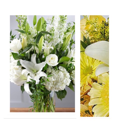 Yellow Mix-Large Vase Arrangment
