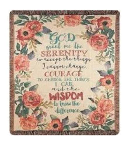 Serenity Prayer Throw 2