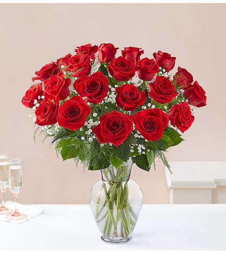 24-Ultimate Elegance™ Long Stem Red Roses