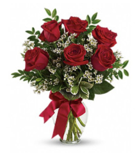 VALENTINE THOUGHTS - Deluxe. An arrangement by Fine's Flowers.
