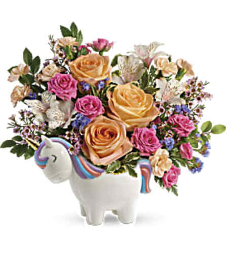 Magical Garden Unicorn by Teleflora Flowers