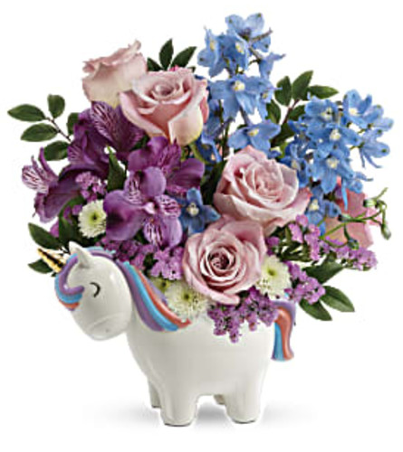 Enchanting Pastels Unicorn by Teleflora Flowers