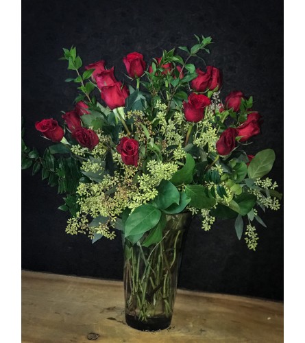 2 Dozen premium red roses valentine