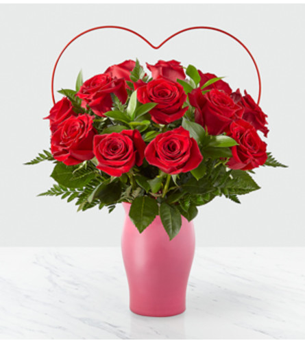 FTD Cupid's Heart Red Rose Bouquet