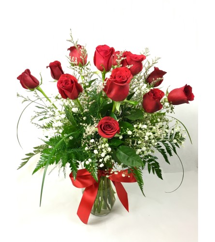 Sweet Talk with 12 red roses