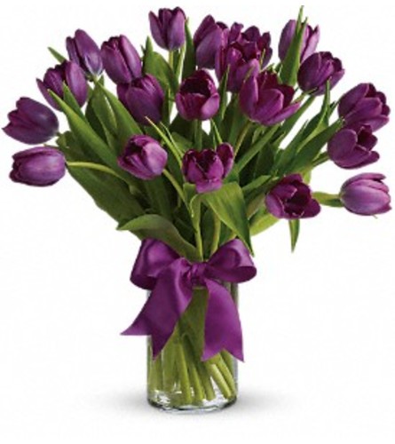 Passionate Purple Tulip Bouquet