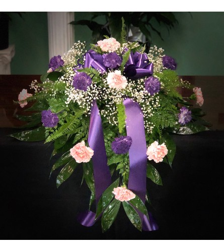 Casket Spray Of Carnations (Can Be Any Color)1