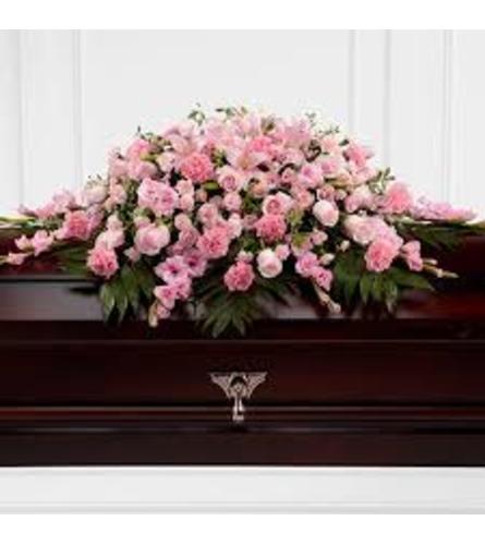 Eternally Pink Casket Spray