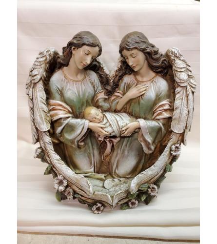 2 Angels Holding Baby