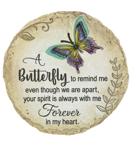 Stepping Stone - "A butterfly to remind me even...