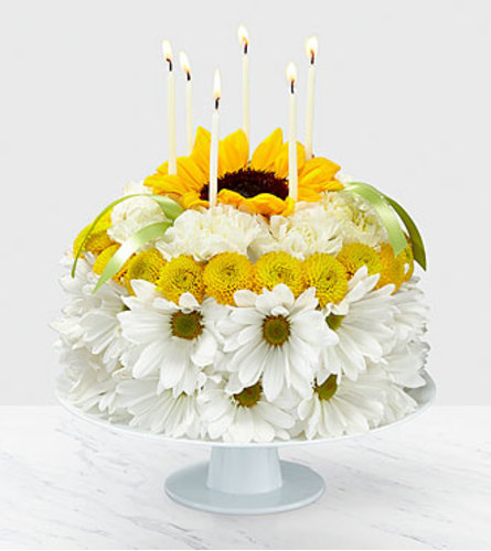 The Birthday Smiles Floral Cake