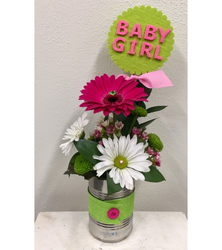 It's a Girl! Gerbera Can