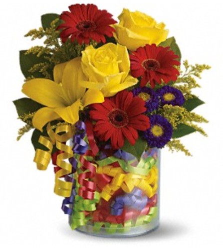 Teleflora's Birthday Ribbon Arrangement