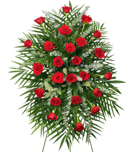 RED ROSES STANDING SPRAY