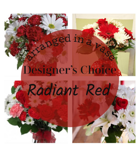 Red Vase Arrangement