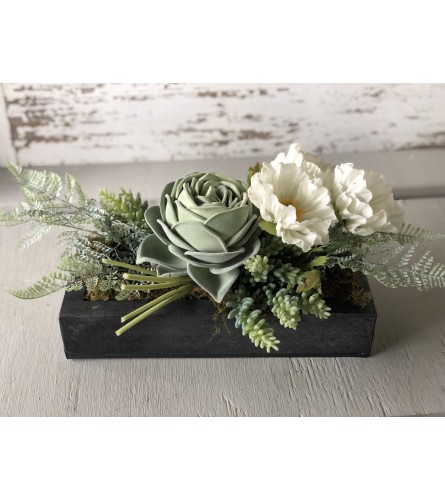 Rose Succulent Centerpiece