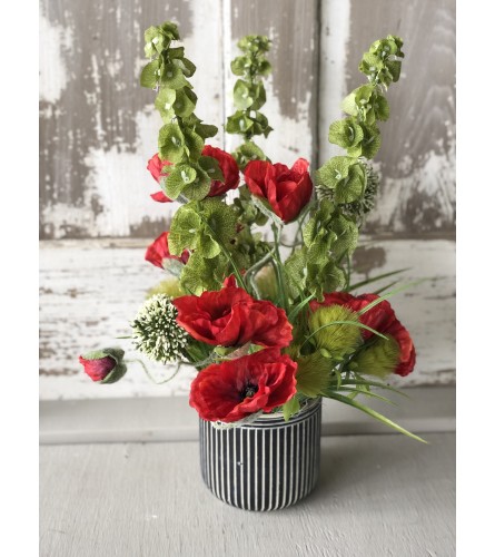 Silk Poppy Arrangement