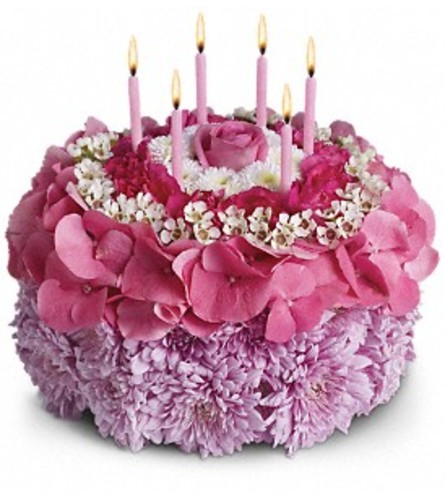 Your Special Day Floral Birthday Cake