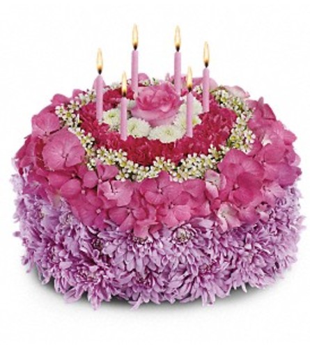 Your Special Day Floral Birthday Cake