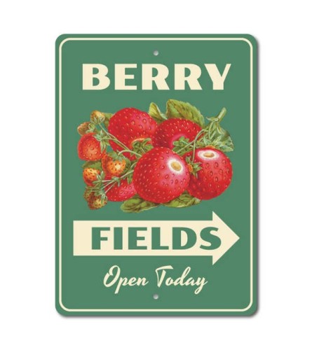 Berry Fields Sign. An arrangement by Thompson's Full Bloom.