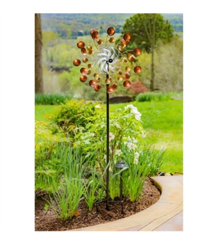 Wind Spinner, Copper and Gold Scoops