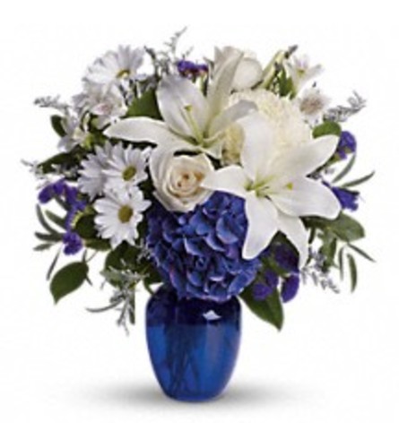 Teleflora's Beautiful in Blue (with Hydrangea)
