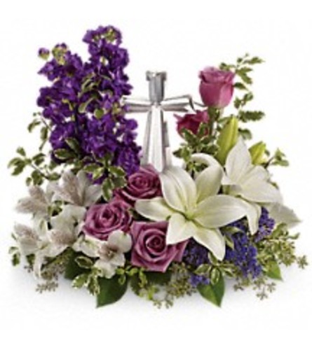 Teleflora's Grace And Majesty Bouquet (with cross)
