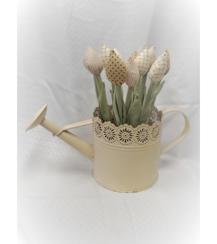 Fabric Tulips in a Pot - Locally made