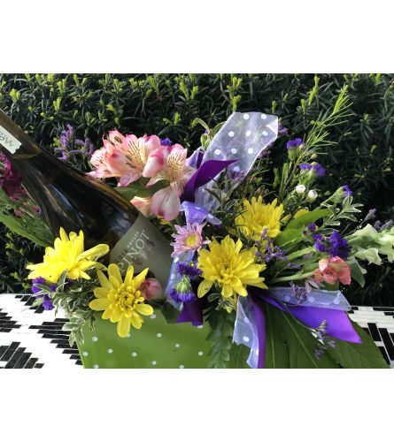 Loves Flowers and Pinot Gris