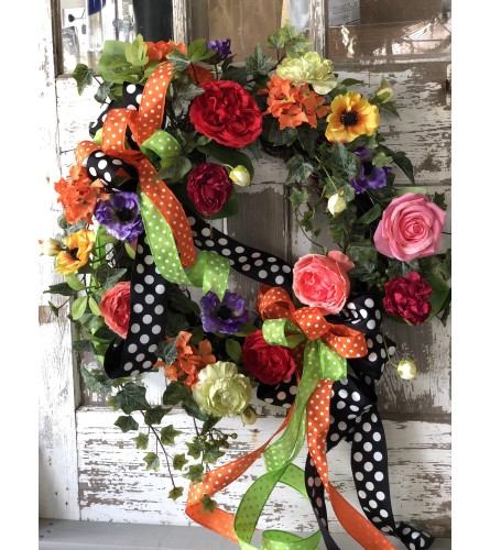 Burst of Color Wreath