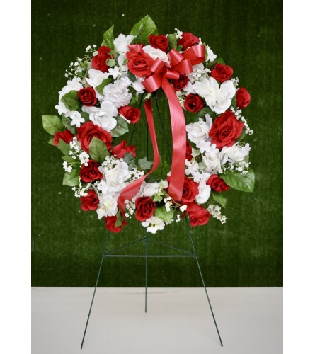 Artificial Floral Wreath for Cemetery