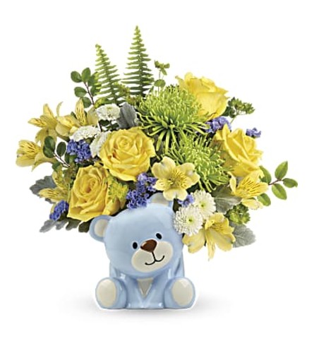 Joyful Blue Bear Bouquet