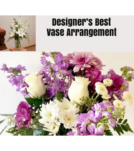 Lavender/Purple Mix-Large Vase Arrangment