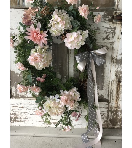 Oval Blush Wreath