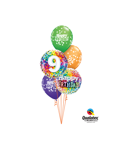 Great To Be 9 Classic Balloon Bouquet