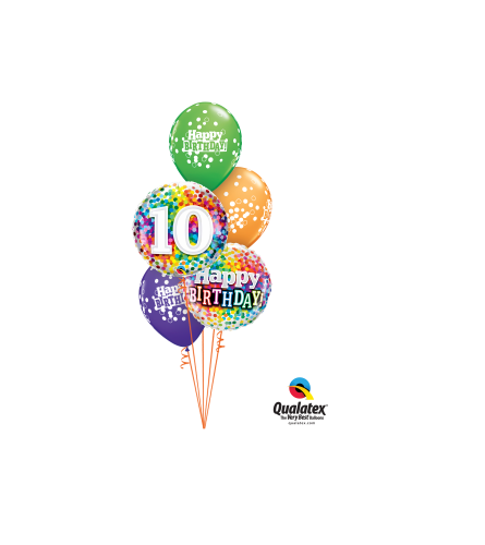 Great To Be 10 Classic Balloon Bouquet