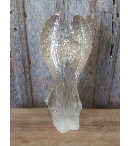 Angel Statue - Glittered w/ Light