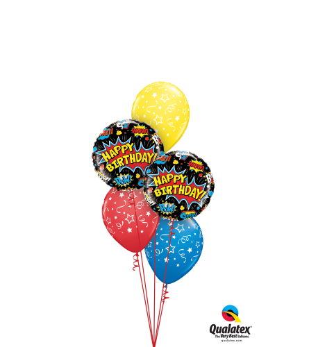 Superhero Birthday Classic Balloon Bouquet