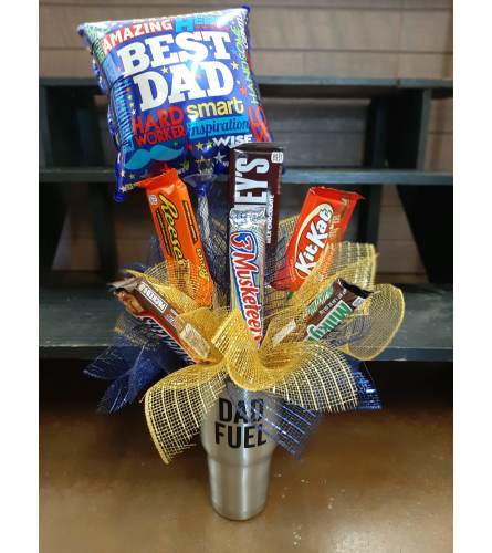 Dad Fuel Tumbler Candy Bouquet