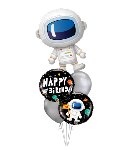 Astronaut Birthday Cheerful Balloon Bouquet