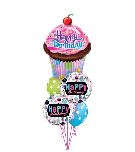 Cupcakes Cheerful Balloon Bouquet