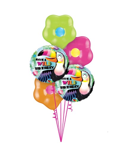Have a Wild Birthday Blossom Balloon Bouquet