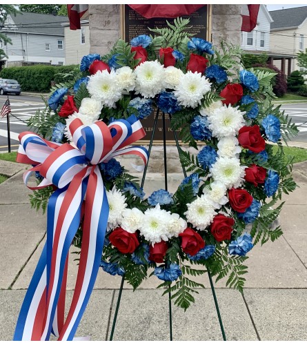 Patriotic Sympathy Wreath