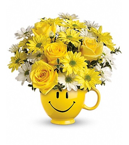 Be Happy Bouquet with Roses Teleflora