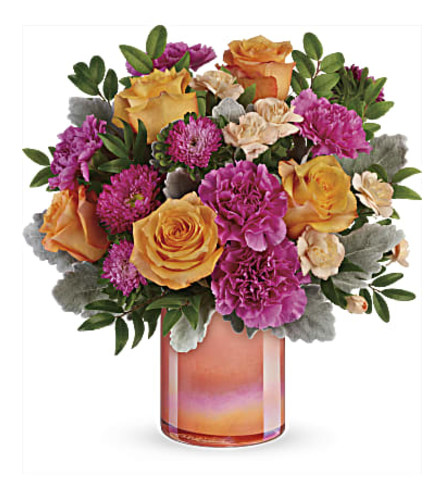 Perfect Spring Peach Bouquet Teleflora