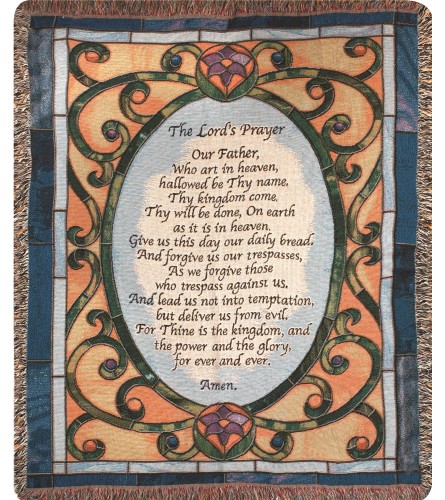 Tapestry Throw - The Lords Prayers